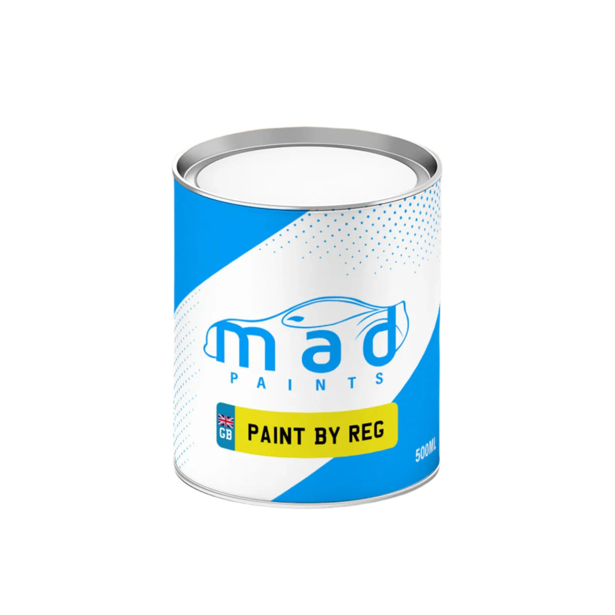 Mad Paints car touch-up paint, designed for repairing minor scratches and imperfections on vehicles.