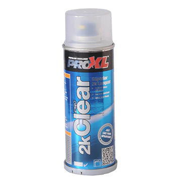 a 2-component clear coat in an aerosol can, designed for achieving a high-gloss, durable finish.