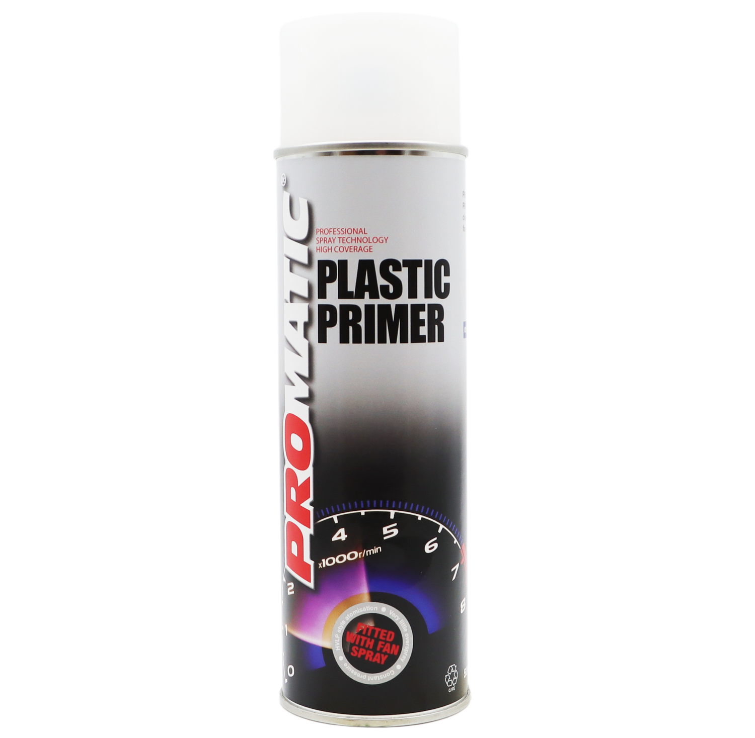 a transparent spray primer designed to improve paint adhesion on plastic surfaces.