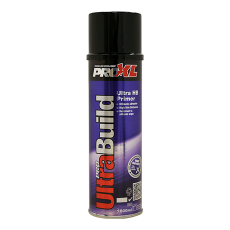 a high-build primer filler designed for use on various surfaces, including plastics and aluminum.