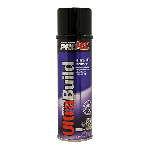 a high-build primer filler designed for use on various surfaces, including plastics and aluminum.