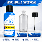 Colour Matched Touch Up Bottle With Brush